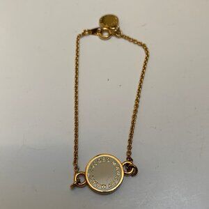 Vintage Marc by Marc Jacobs Logo Medallion Goldtone Chain Bracelet